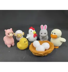 Chicken and Friends Eraser