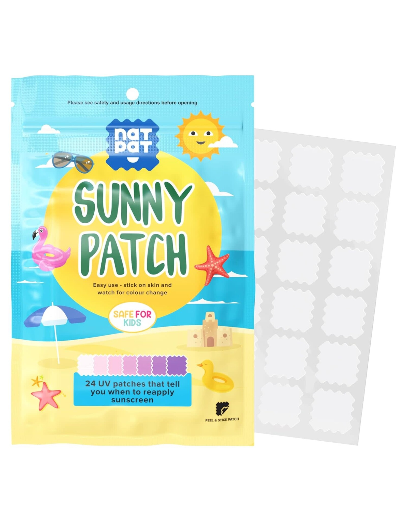 SunnyPatch UV Detection Stickers