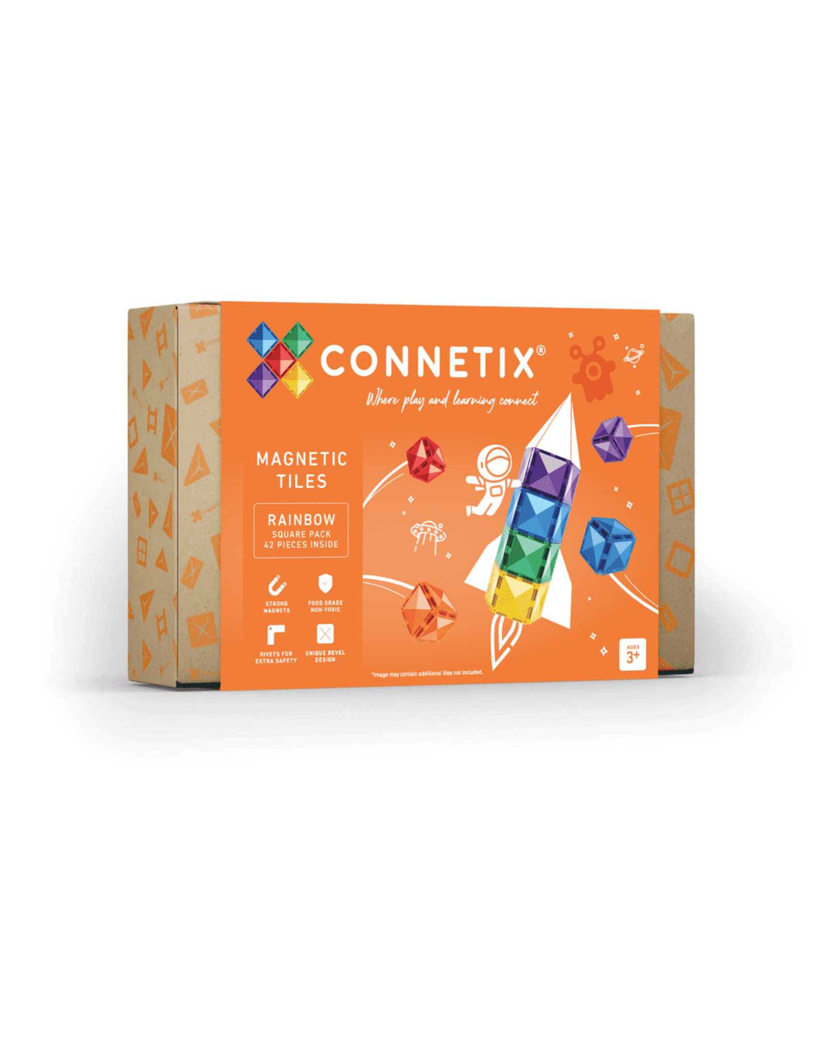 CONNETIX Rainbow Square Pack 42pcs