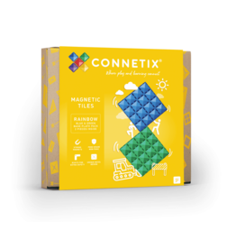 CONNETIX Rainbow Blue & Green Base Plate 2 Pack