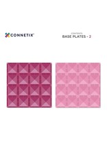 CONNETIX Pastel Pink & Berry Base Plate 2 Pack