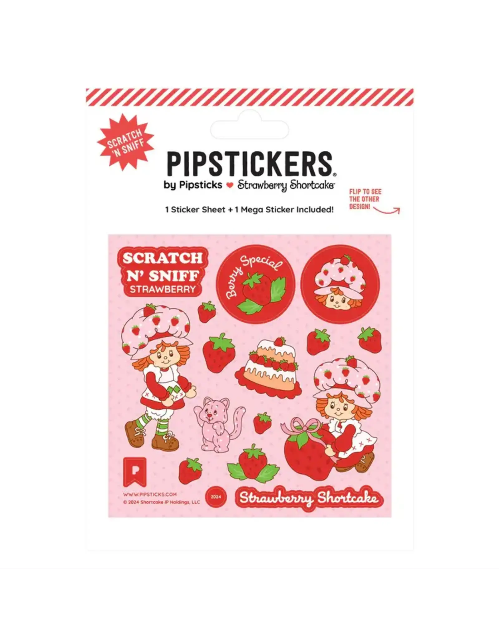 Strawberry Shortcake Custard Scratch n Sniff Stickers
