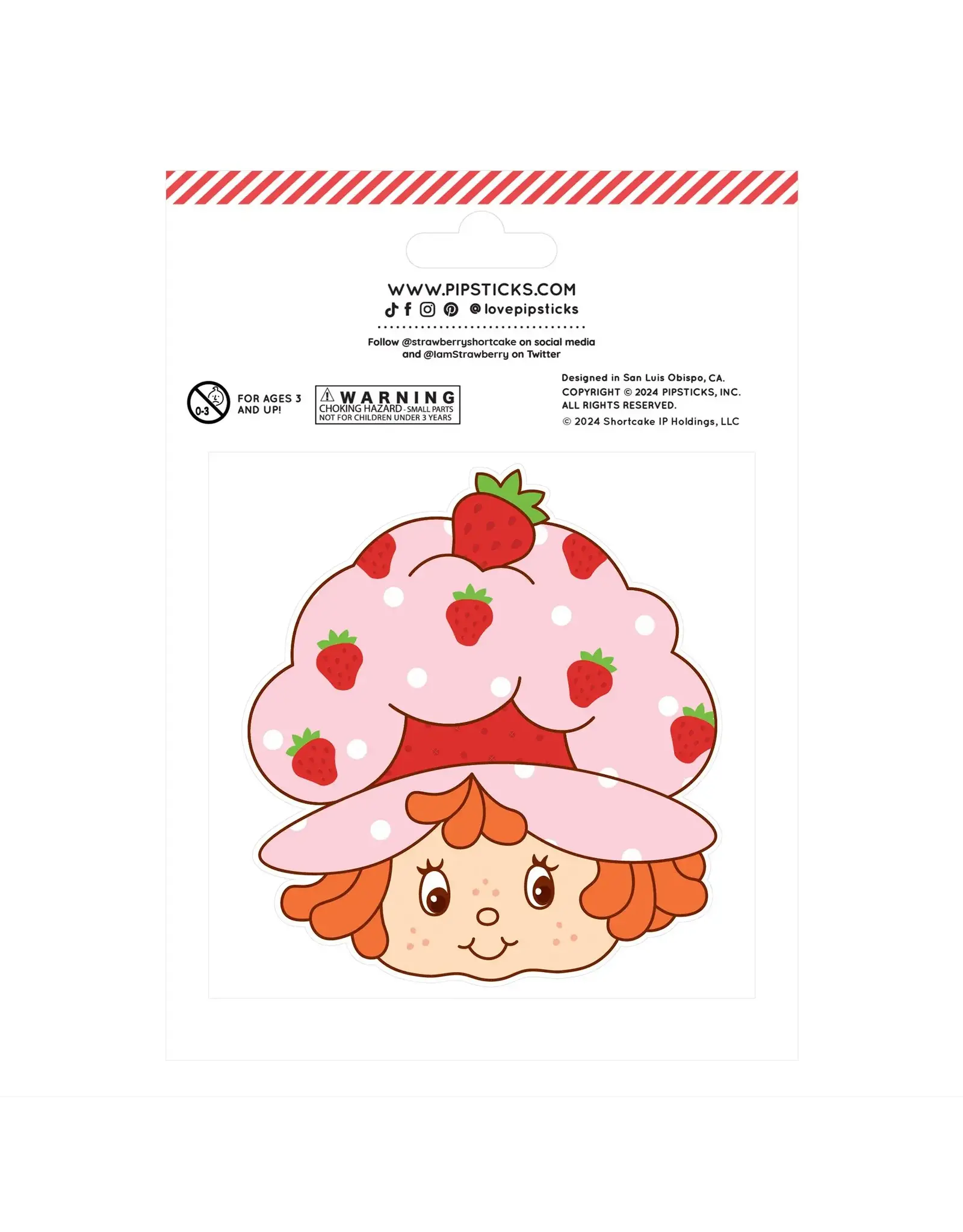 Strawberry Shortcake Custard Scratch n Sniff Stickers