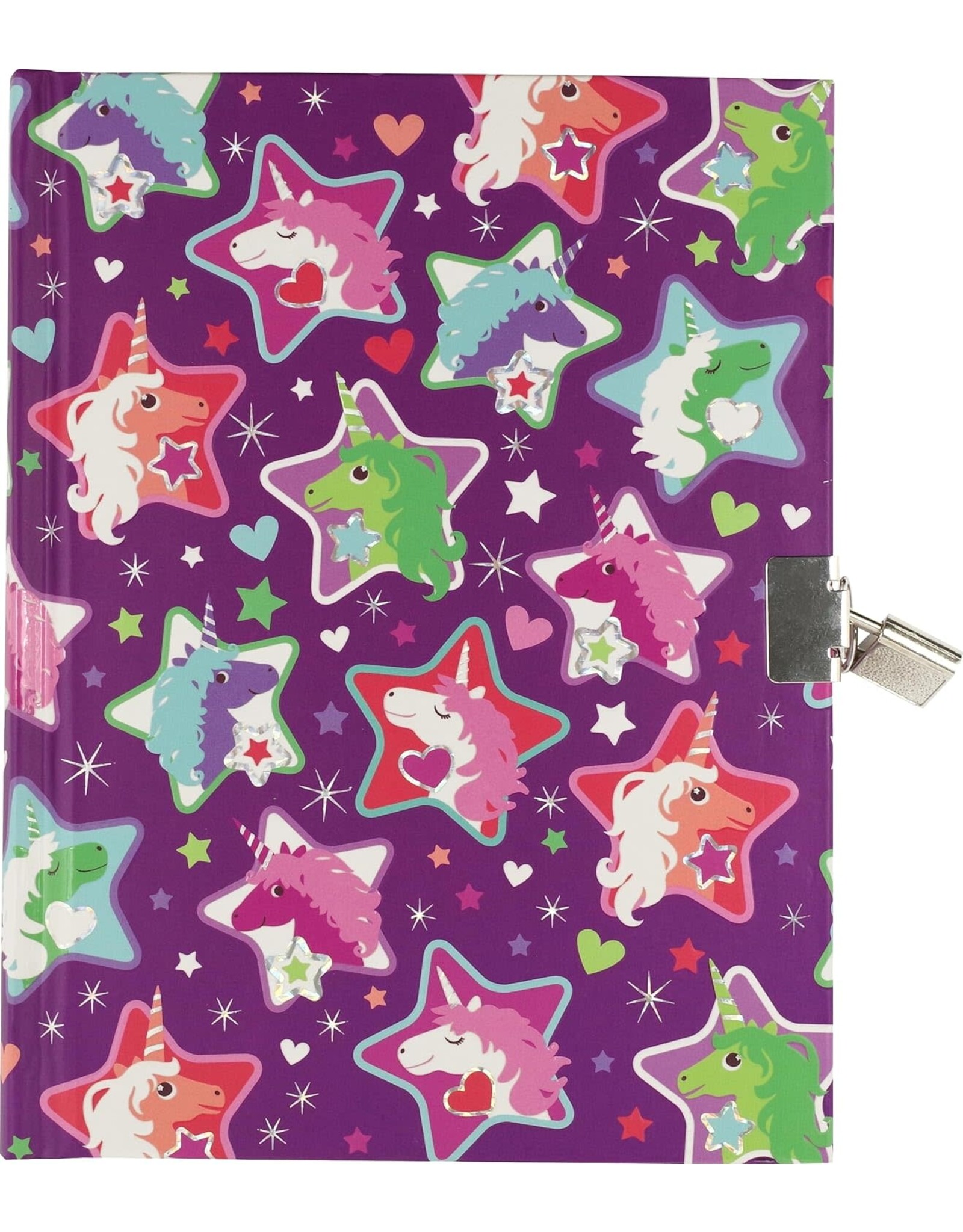 Glitter Locking Diary: Unicorn