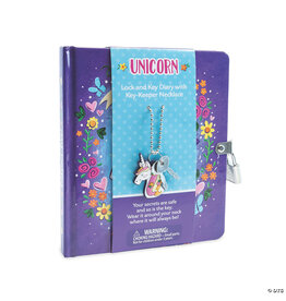 Unicorn Diary with Charm Necklace