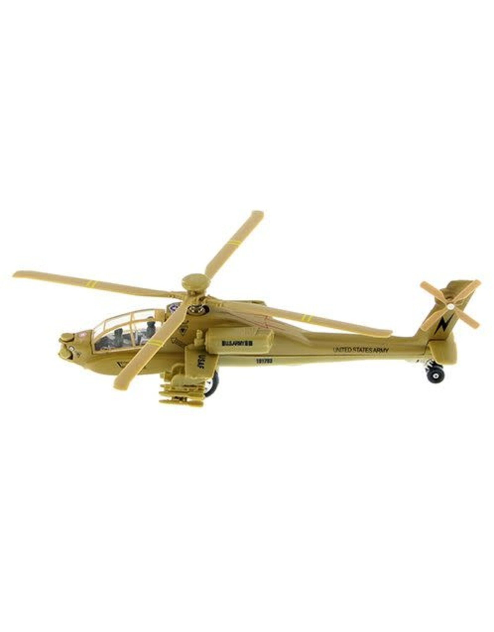 Pull Back Apache Helicopter