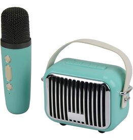 Pocket Karaoke Speaker & Mic Combo - Teal
