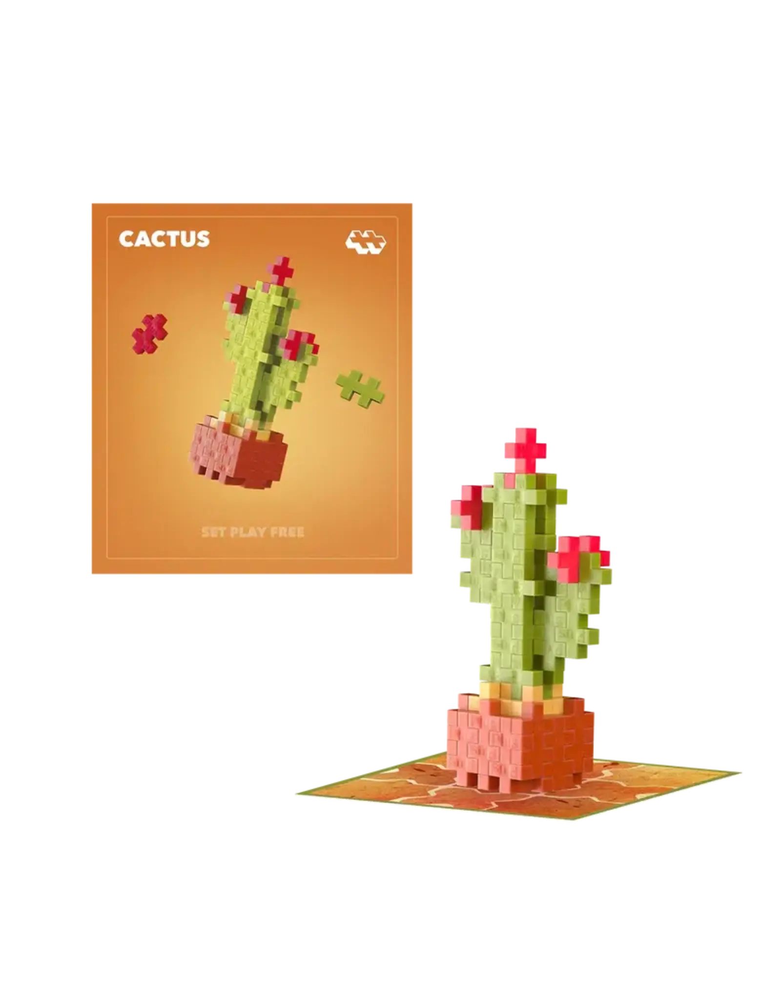 Plus Plus Plant Packet Calm Cactus