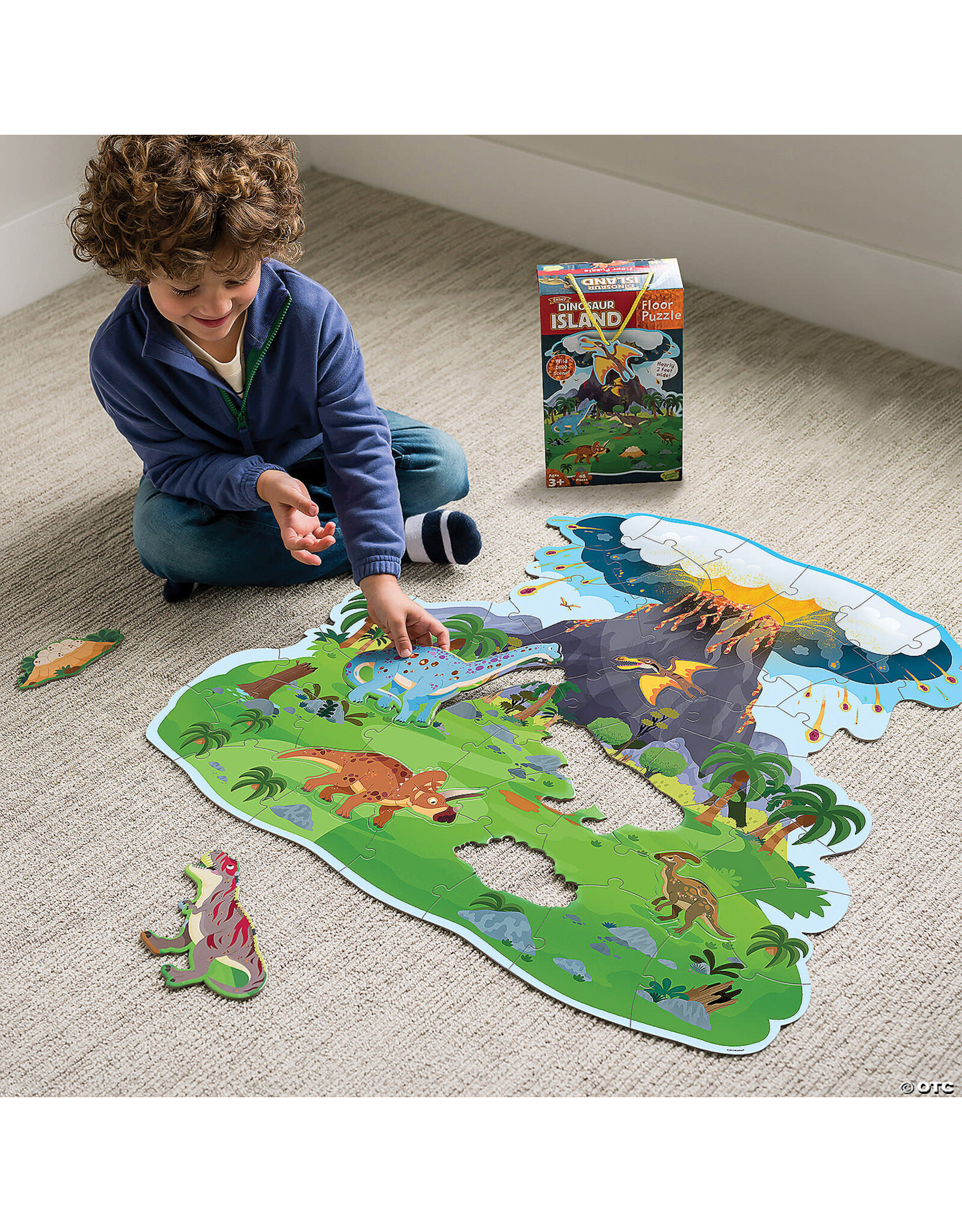 Dinosaur Island Floor Puzzle 48pcs