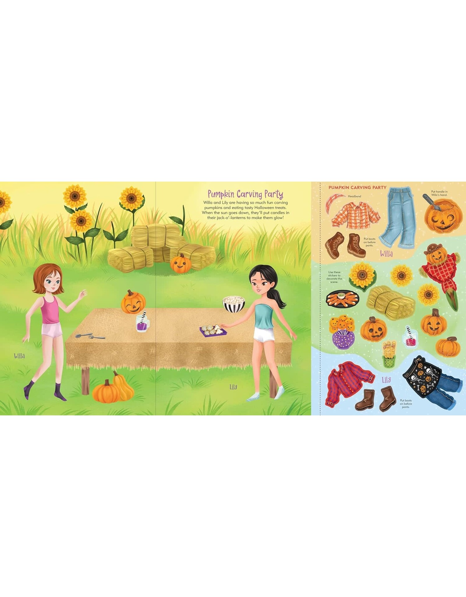 Halloween Sticker Doll Dress Up