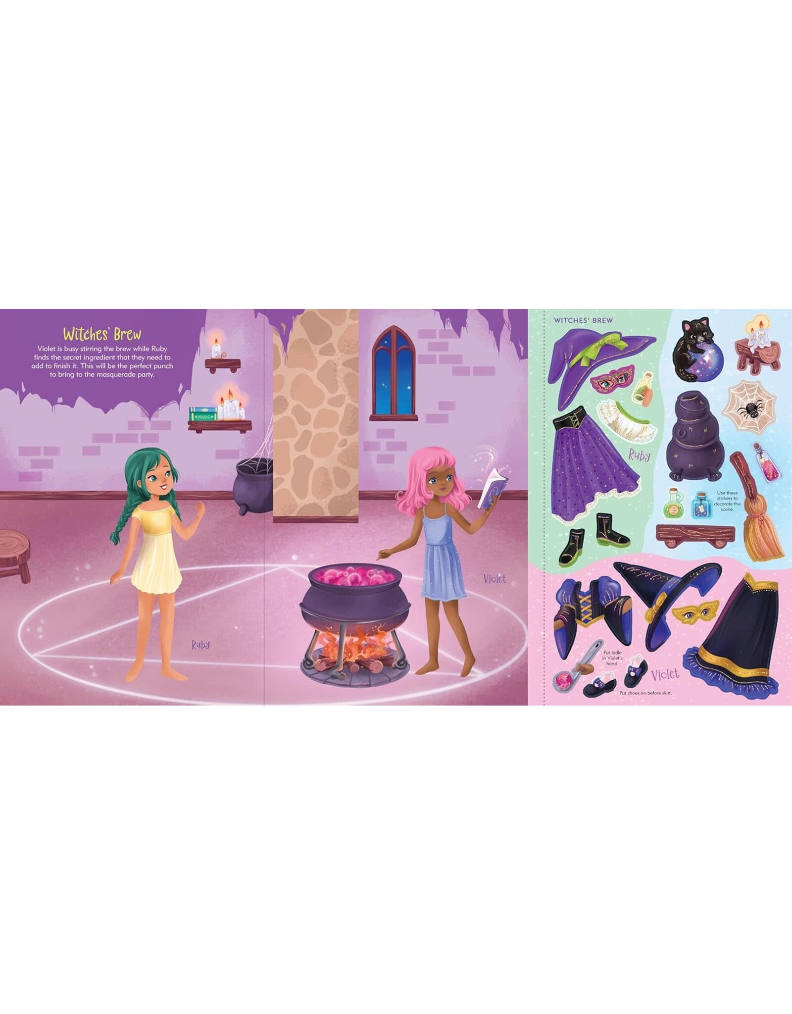 Halloween Sticker Doll Dress Up