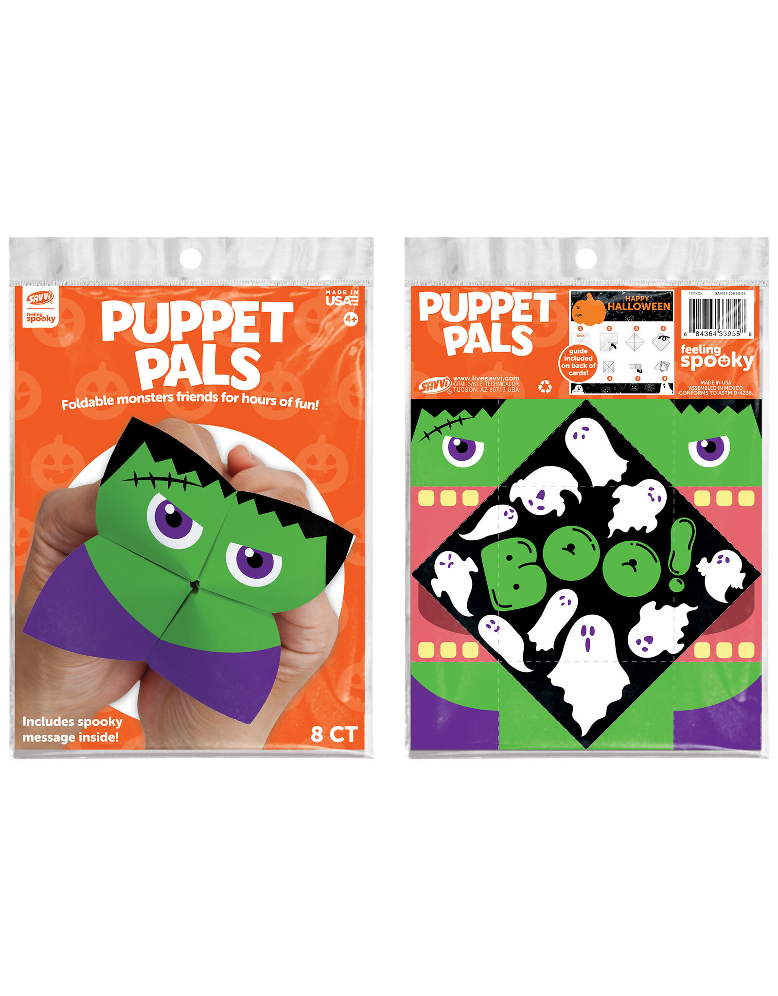 Halloween Puppet Pals Activity Asst