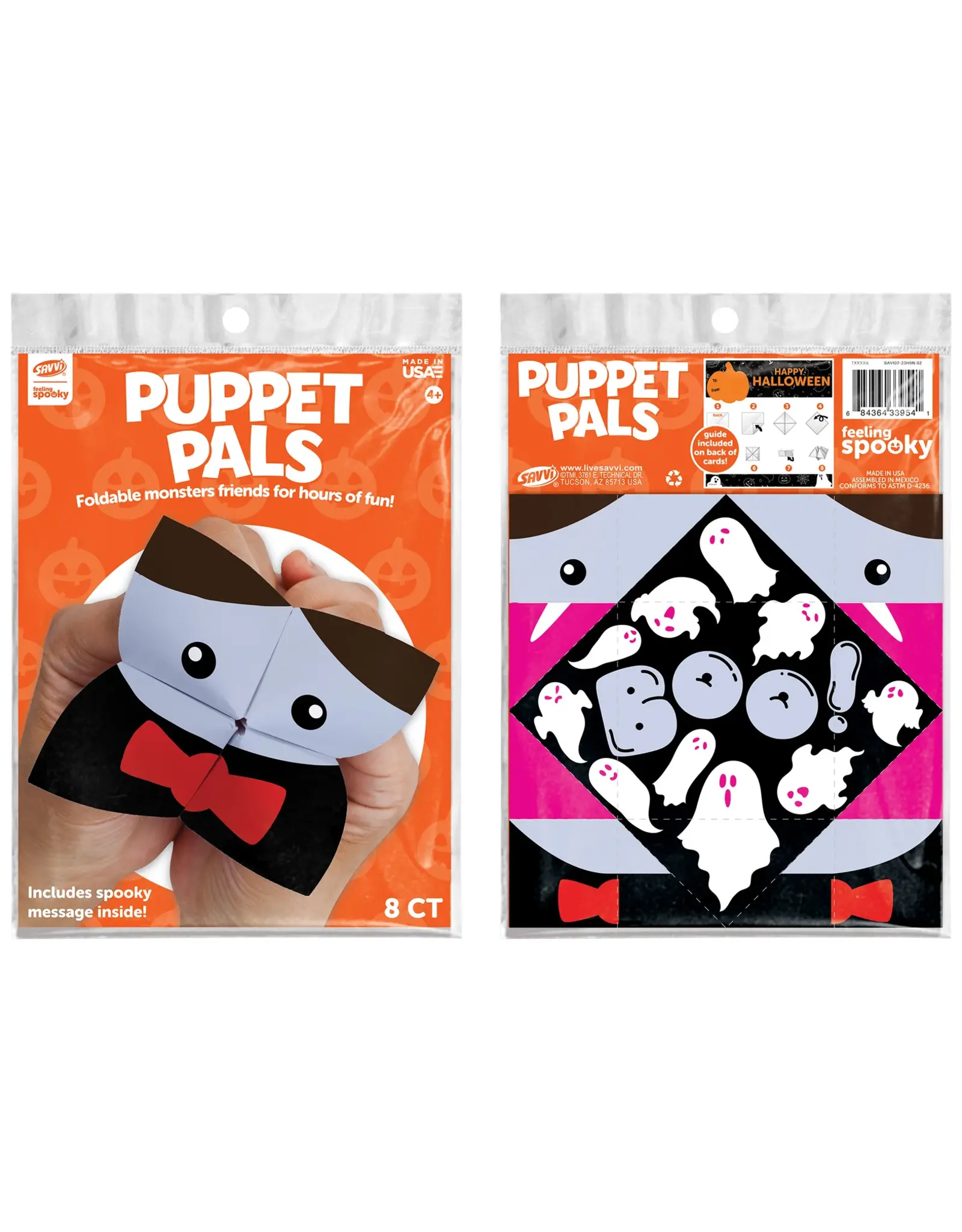 Halloween Puppet Pals Activity Asst