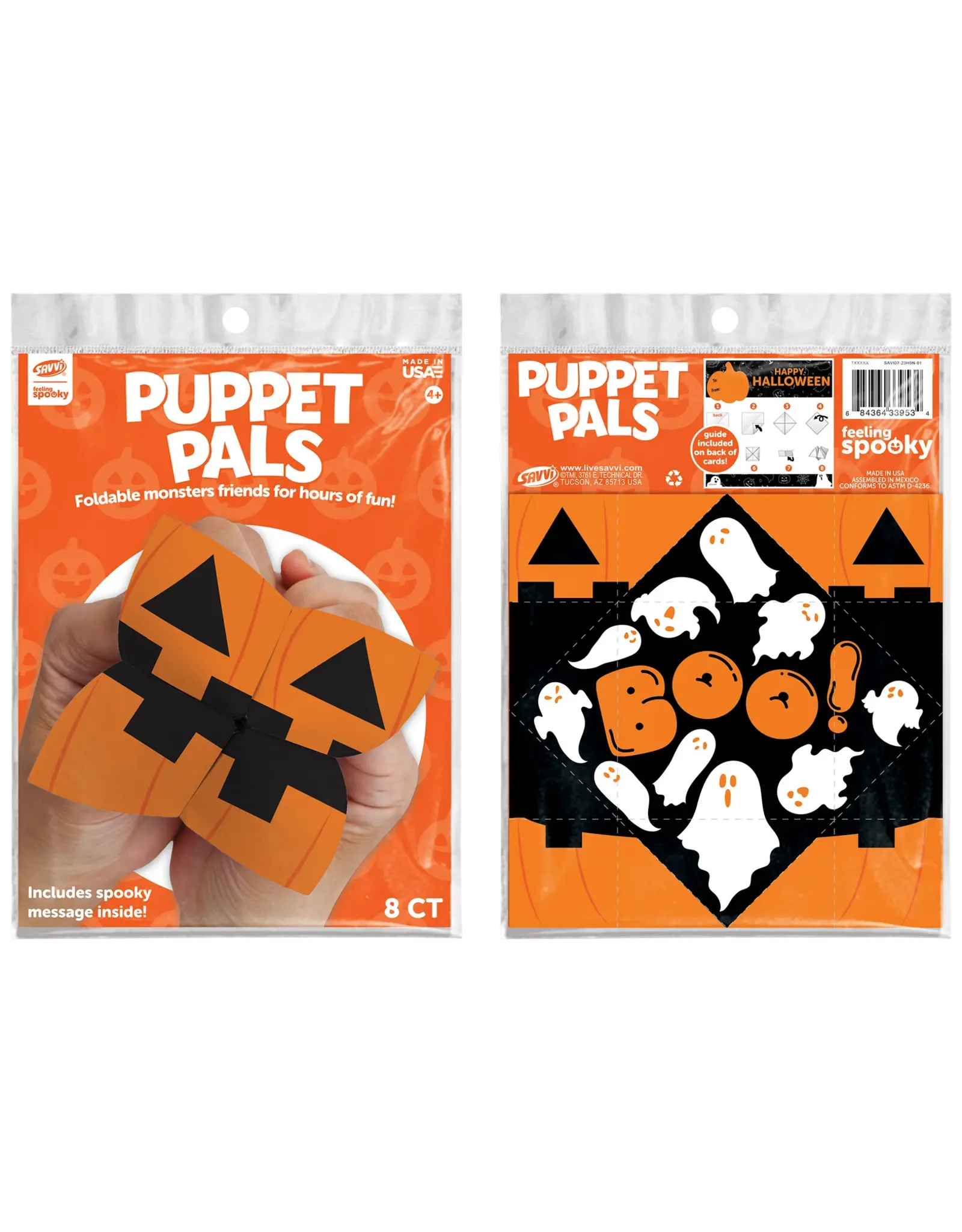 Halloween Puppet Pals Activity Asst