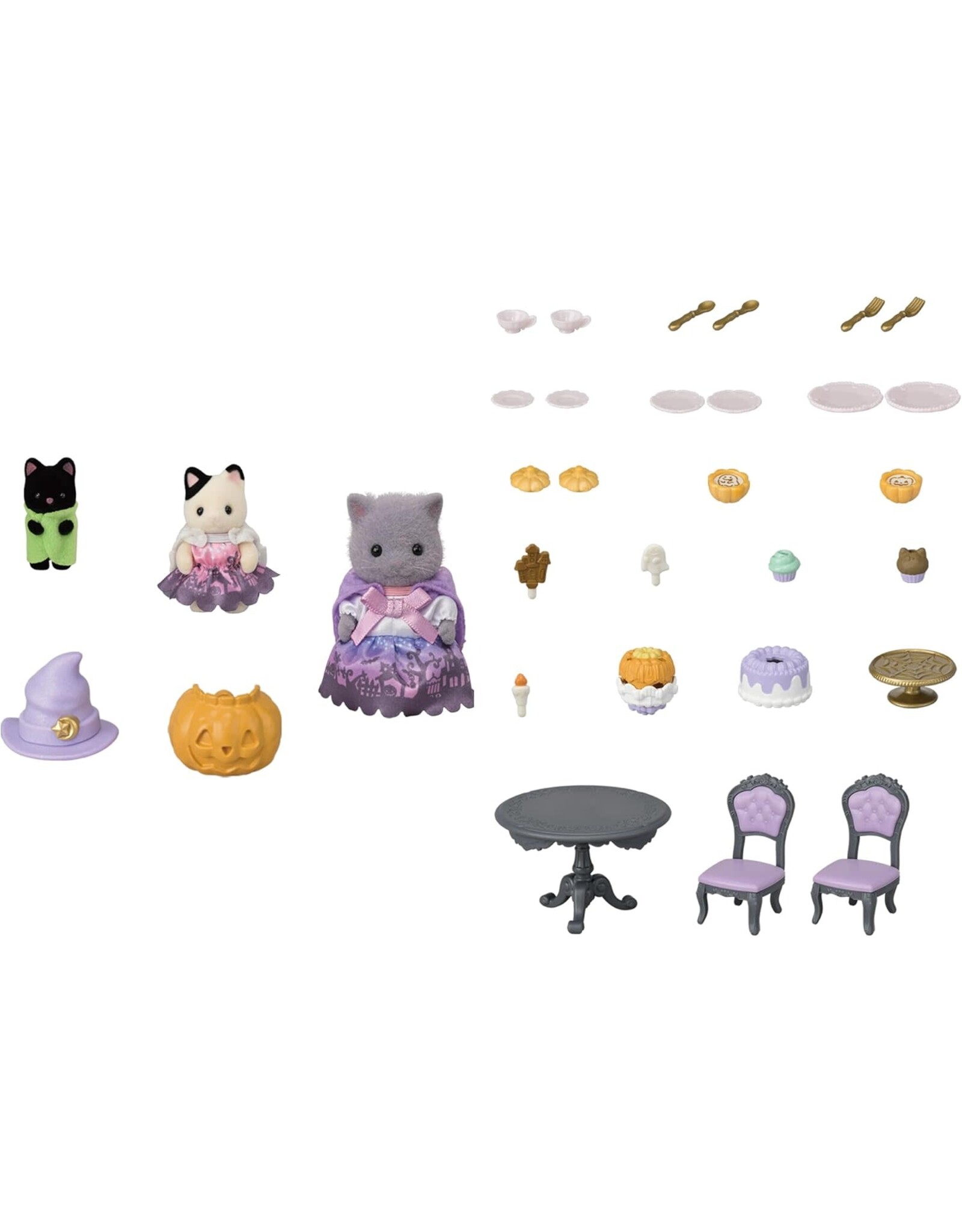 Calico Critters Halloween Surprise Party Set