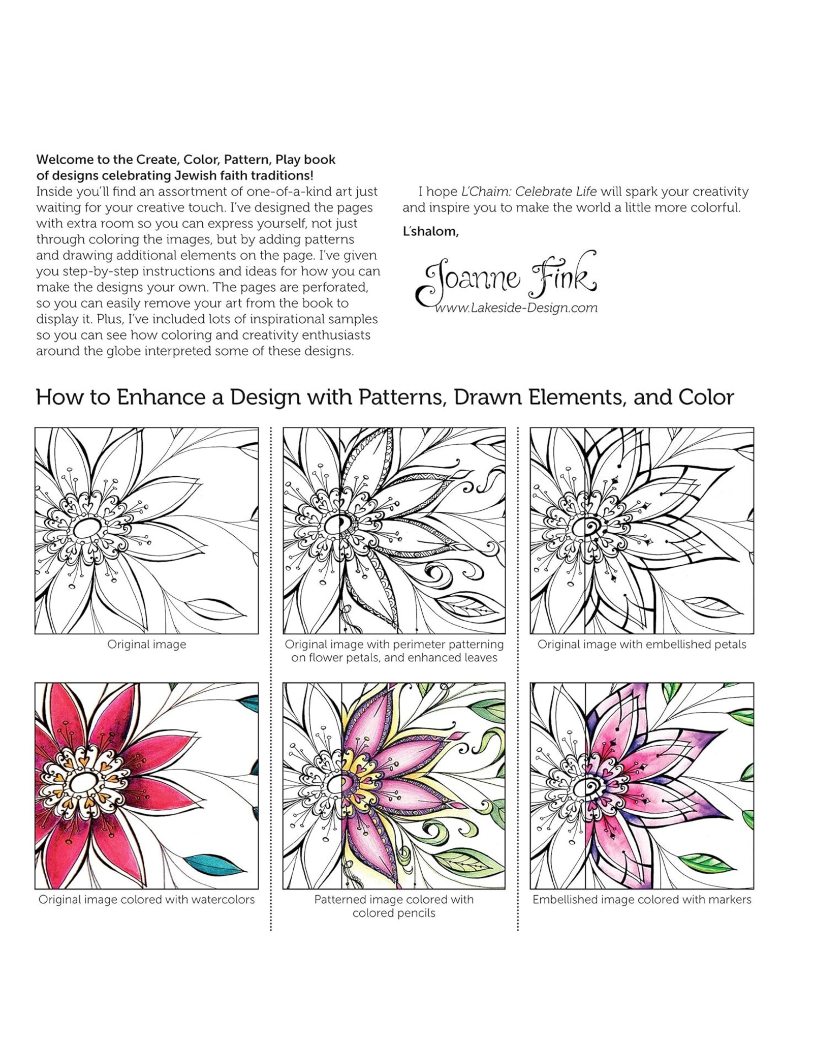 L'Chaim: Celebrate Life - Expressions to Color