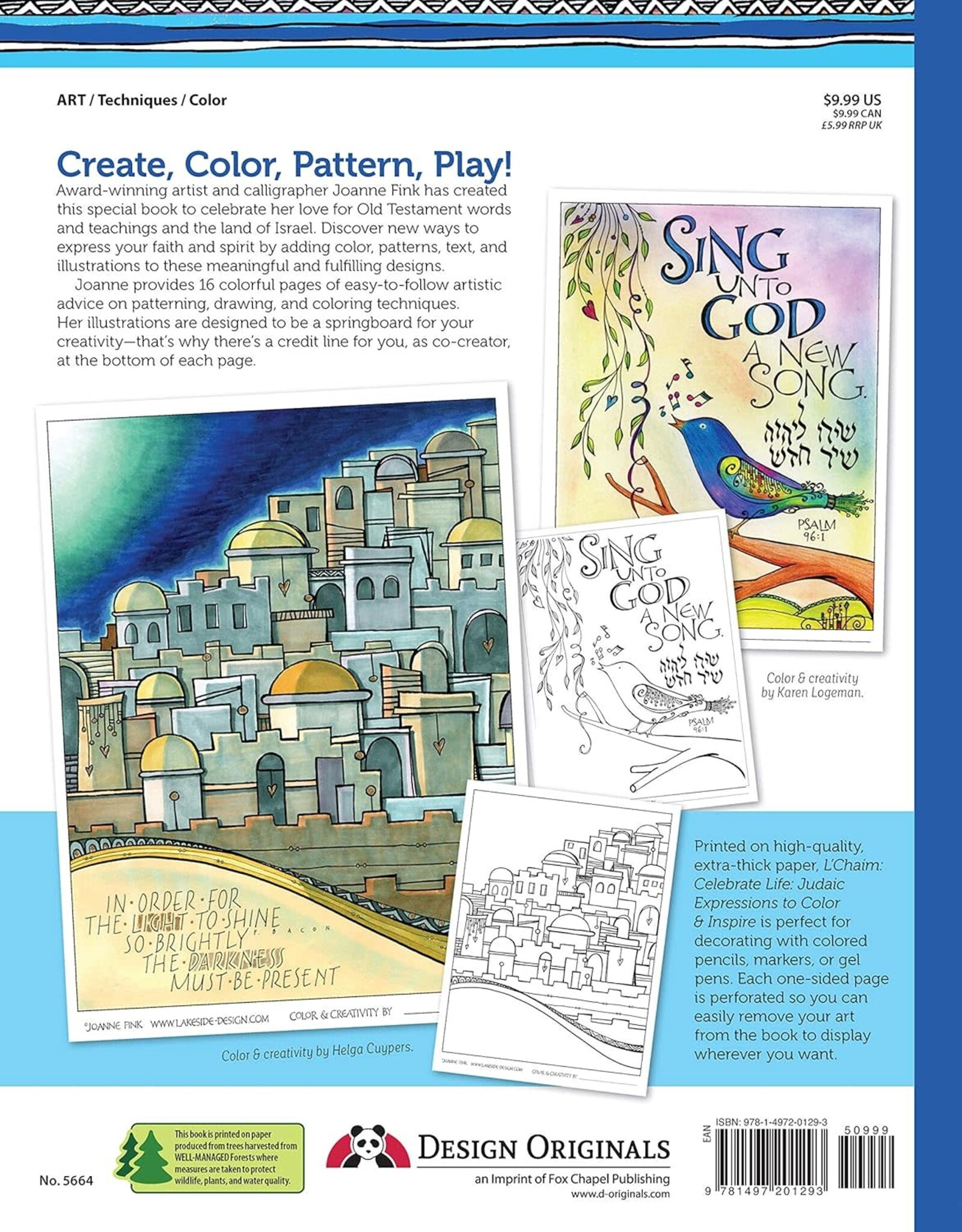 L'Chaim: Celebrate Life - Expressions to Color