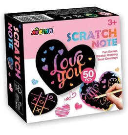 Scratch Note Hearts