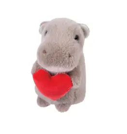 Valentine Hippo w/Heart