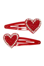 Twinkling Heart Snap Hair Clips