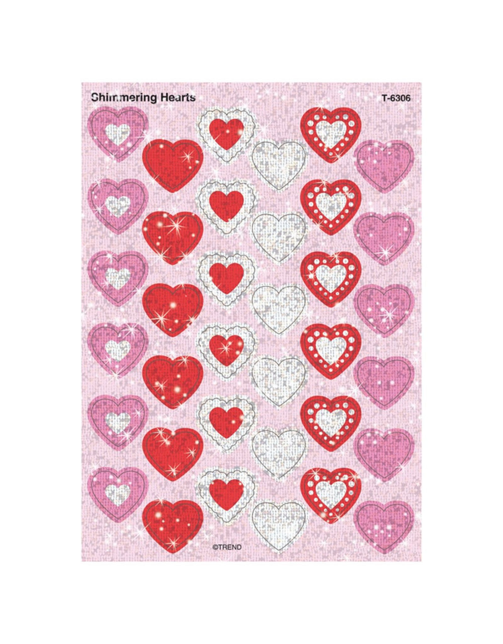 Shimmering Hearts Stickers