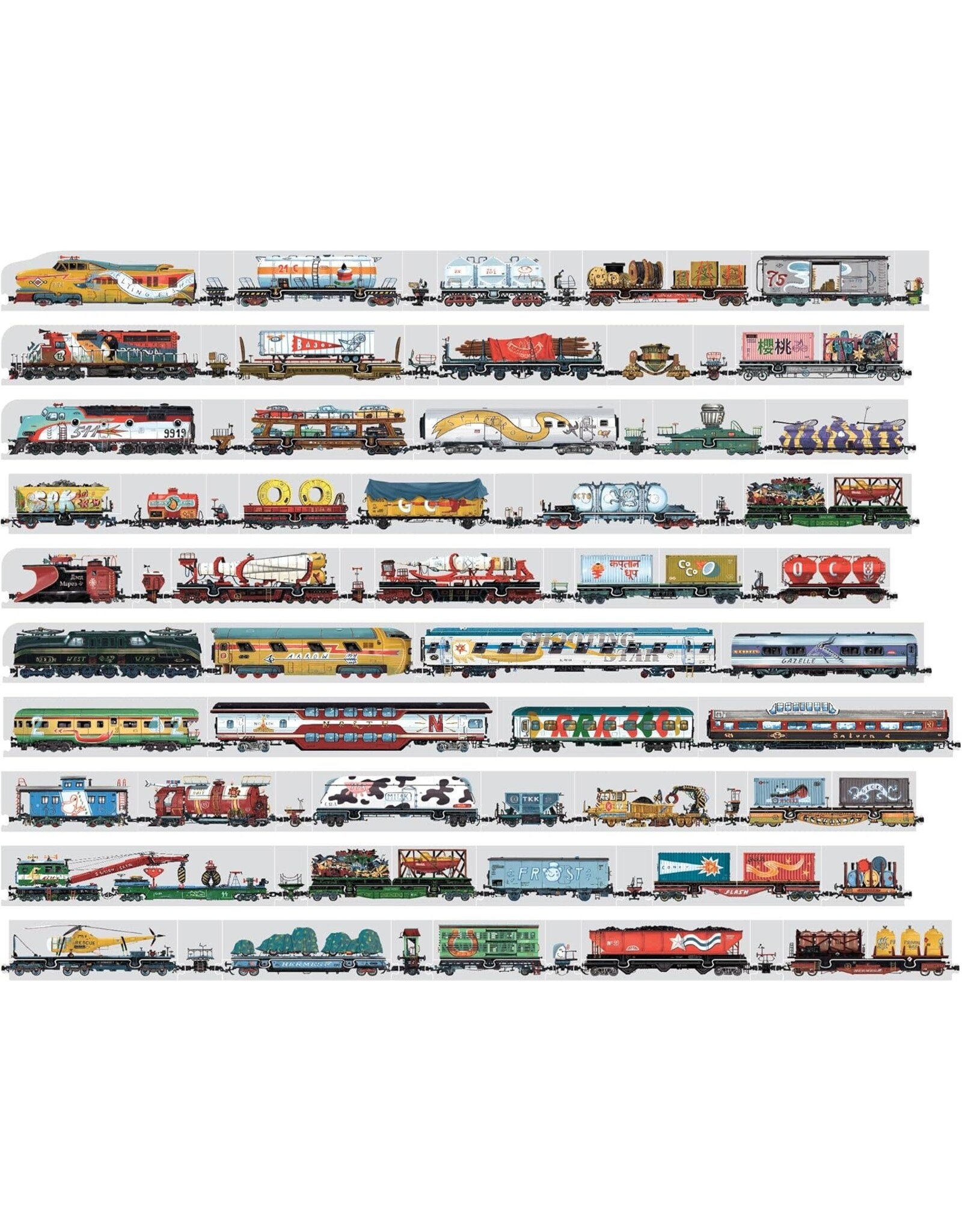 Mix and Match Trains 108pcs
