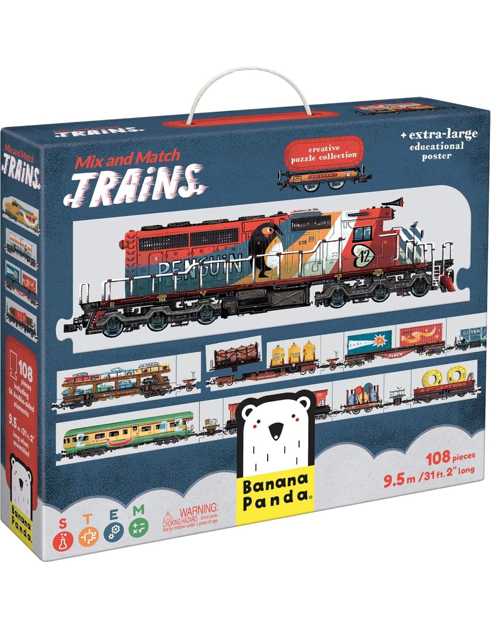 Mix and Match Trains 108pcs