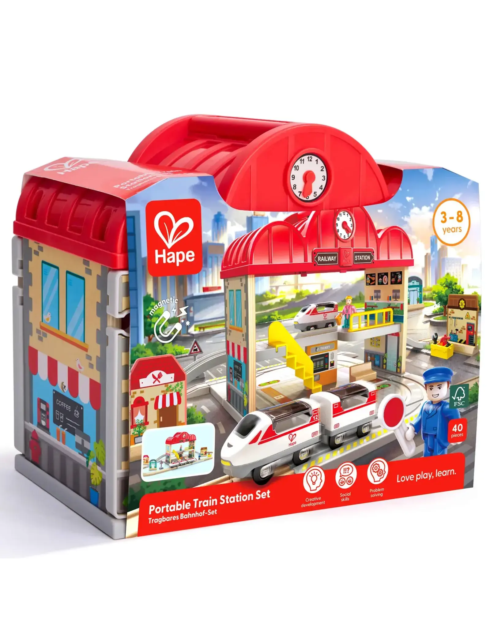 Portable Train Station Set