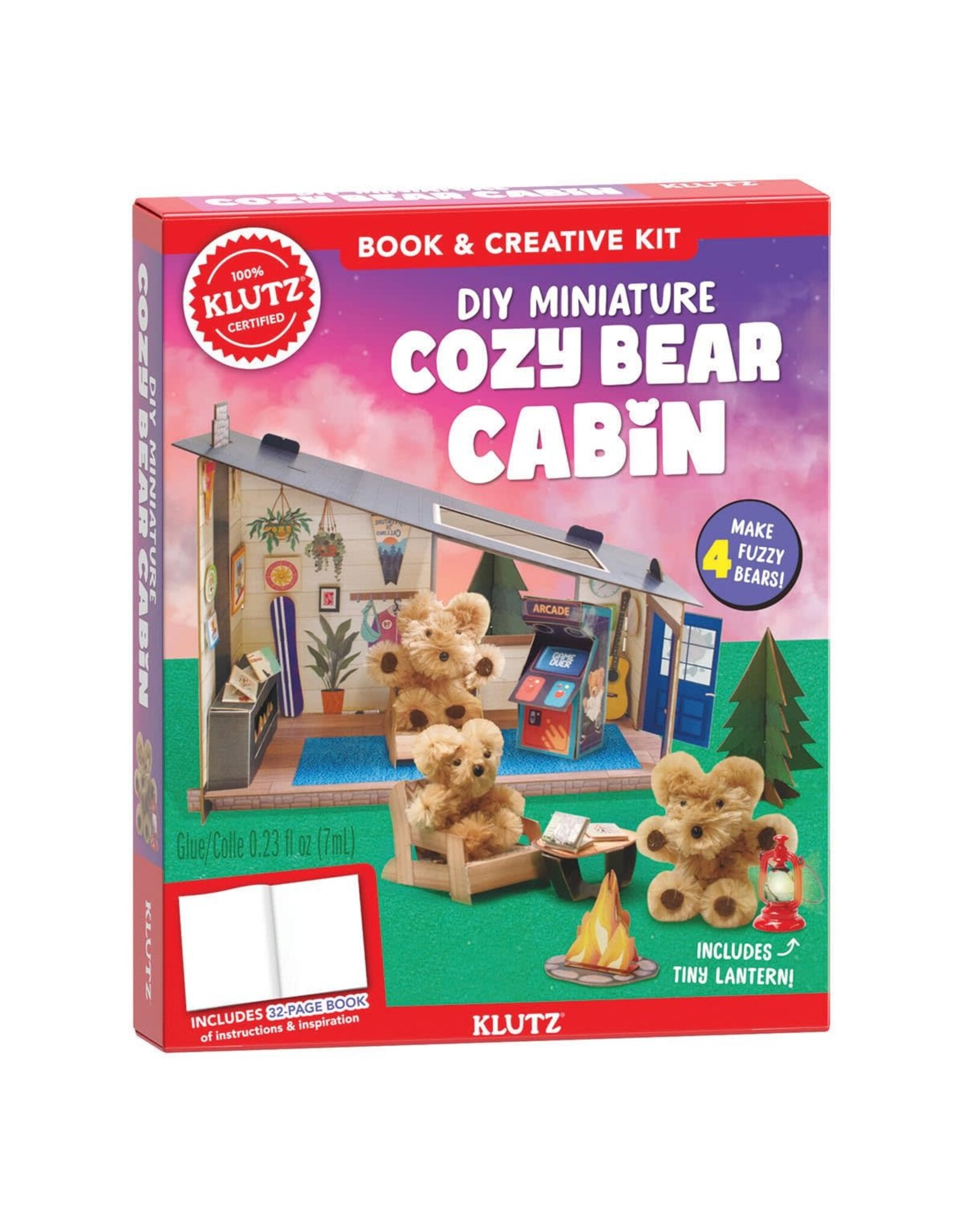 Klutz DIY Miniature Cozy Bear Cabin