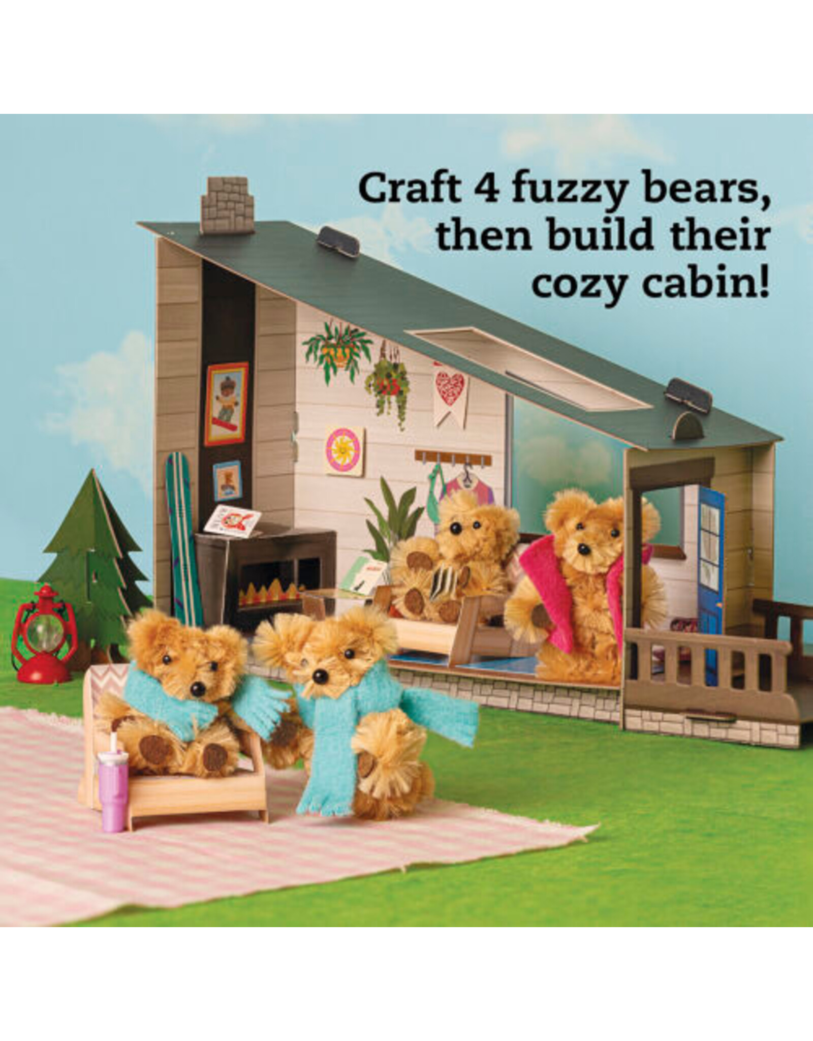 Klutz DIY Miniature Cozy Bear Cabin