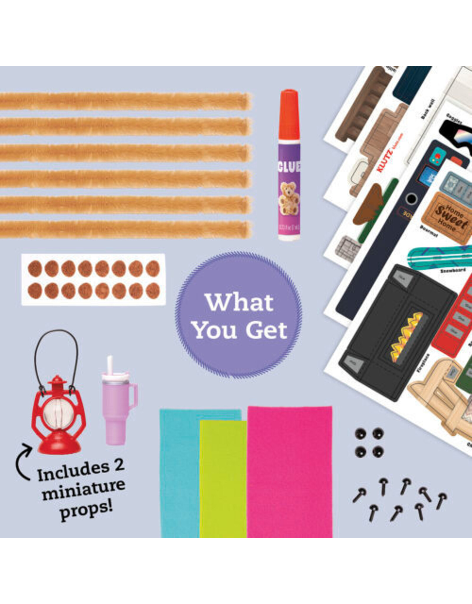 Klutz DIY Miniature Cozy Bear Cabin