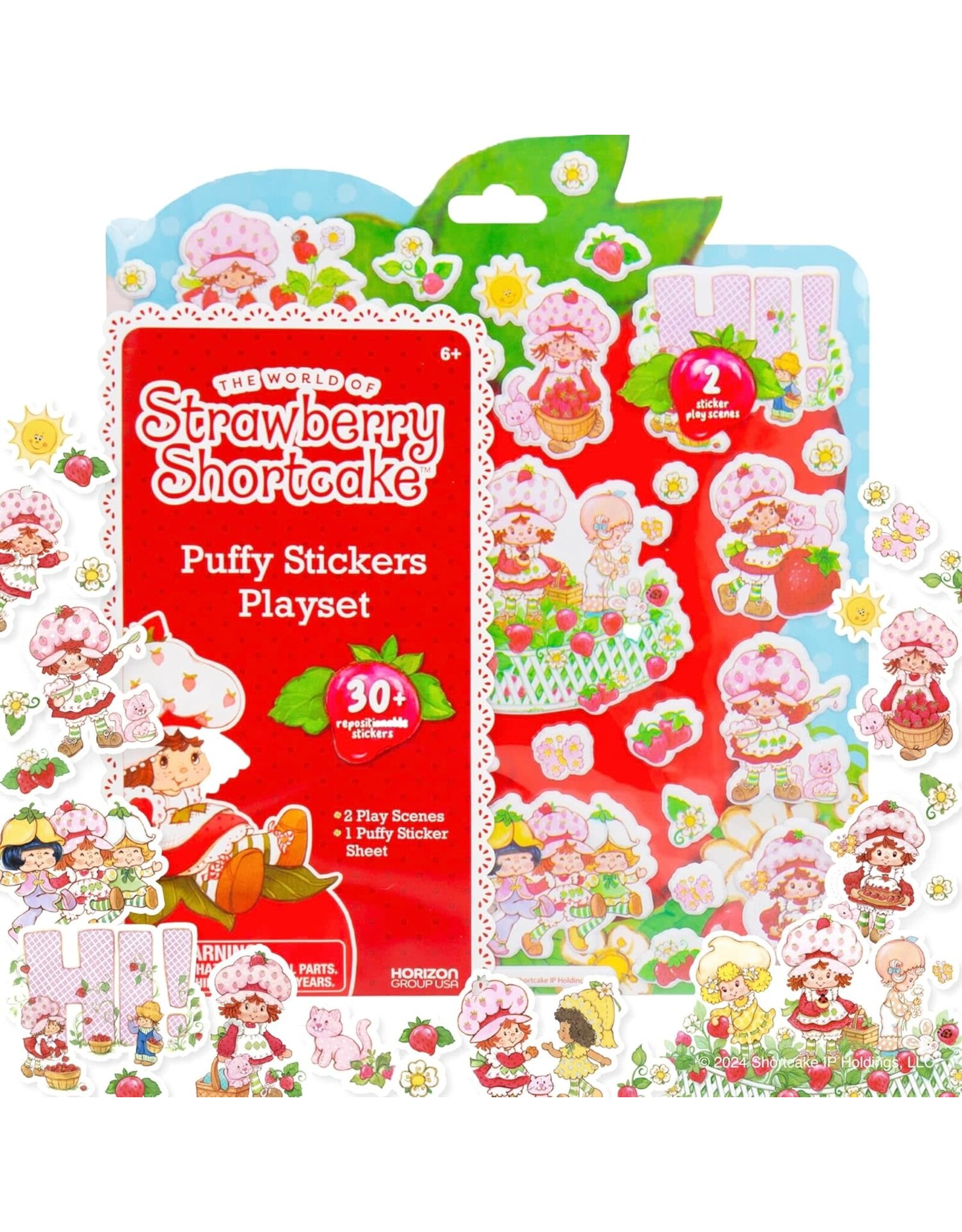 Strawberry Shortcake Puffy Sticker  Playset