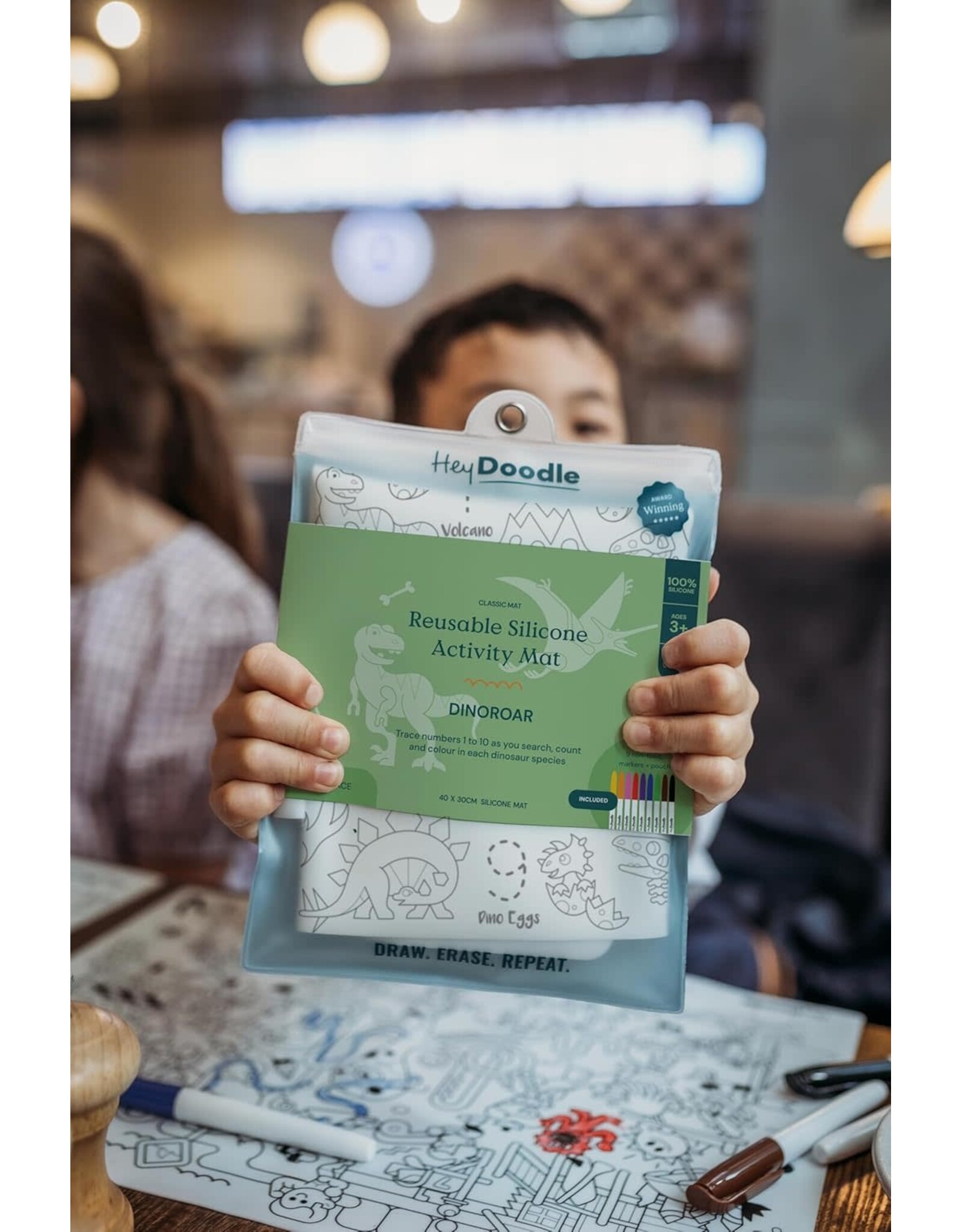 Silicone Activity Mat Dino Roar