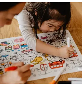 Silicone Activity Mat Toot Toot Honk