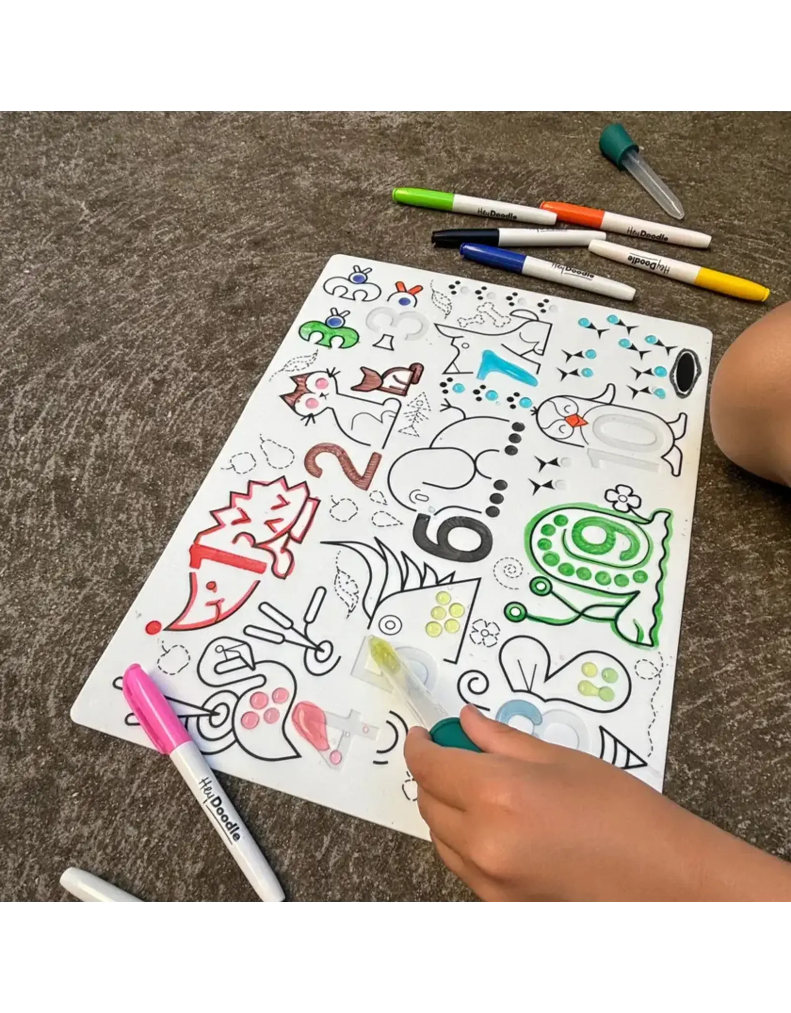 Silicone Sensory Mat Wild Digits