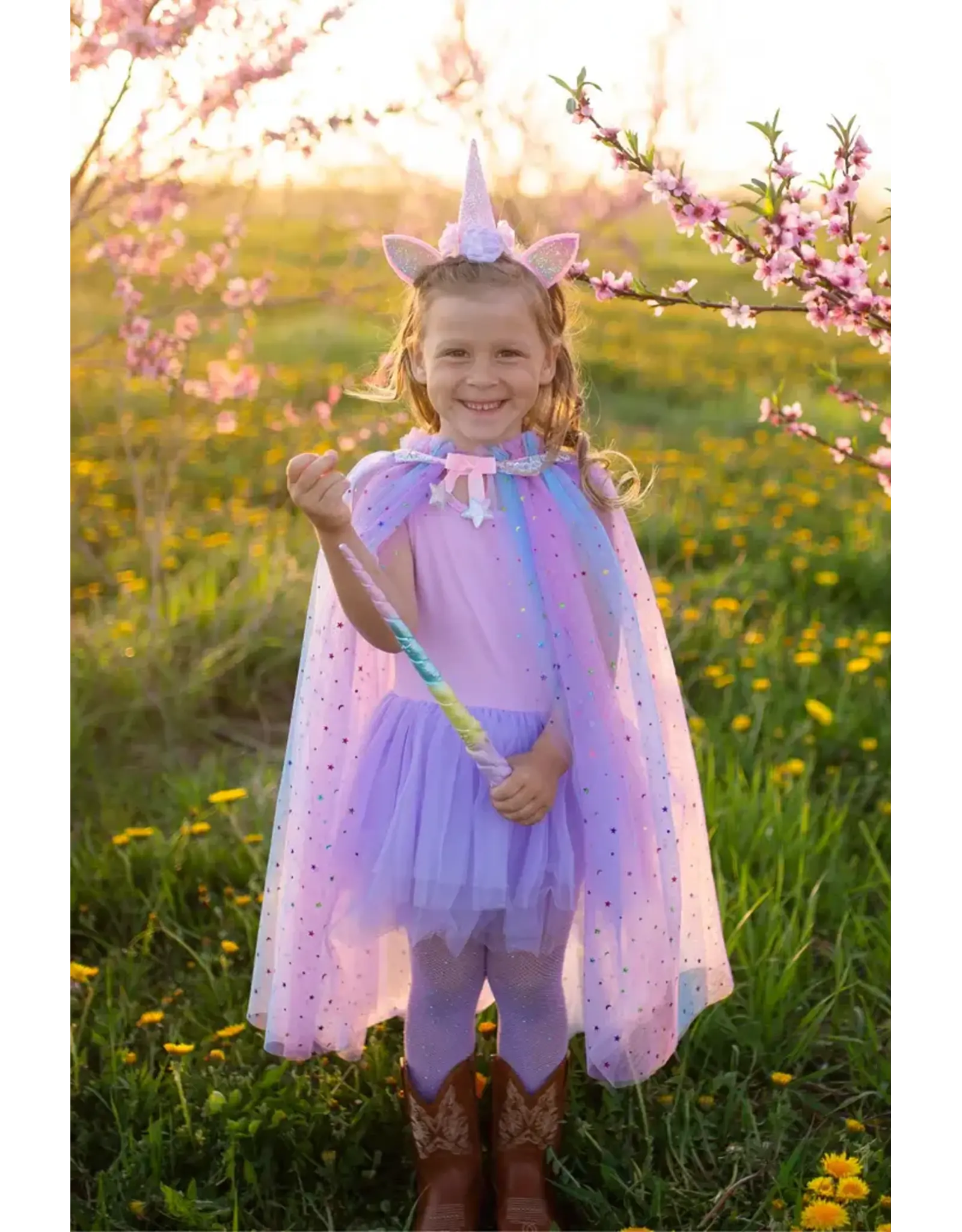 Rainbow Unicorn Cape & Headband (4-6)