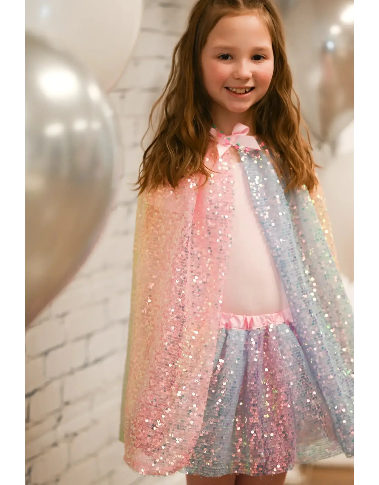 Ombre Sequins Cape (4-6)