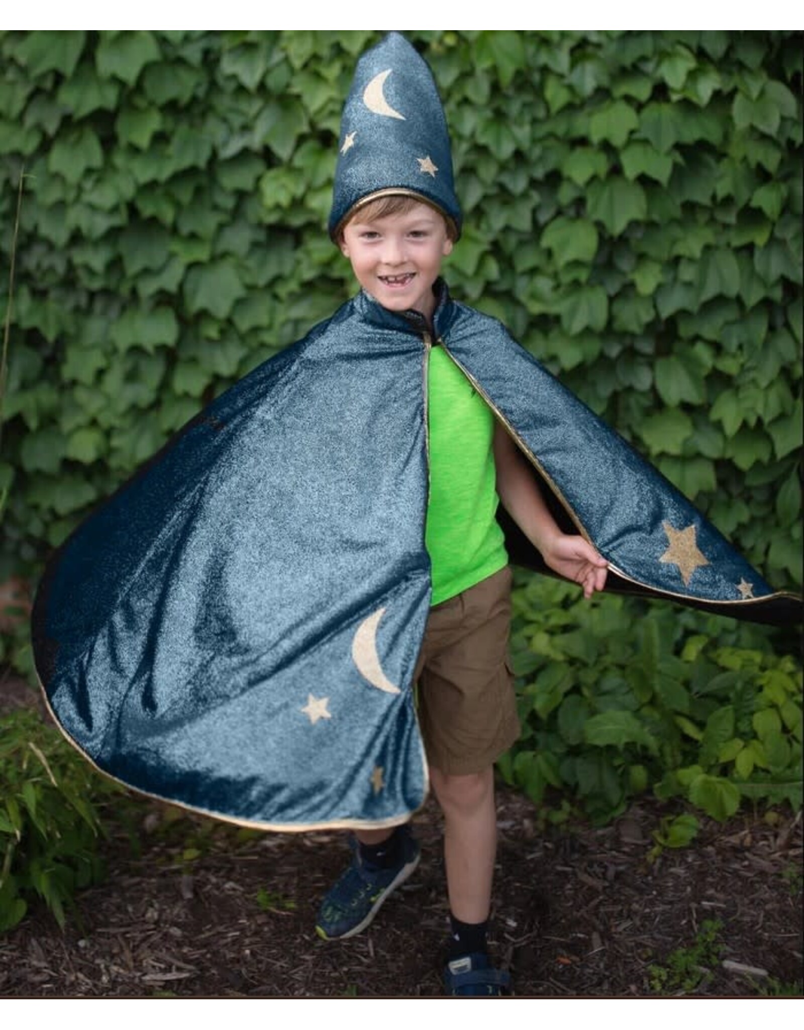 Starry Night Wizard Cape & Hat (7- 8)