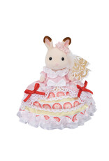 Calico Critters Freya's Birthday Celebration Strawberry Cake Dress
