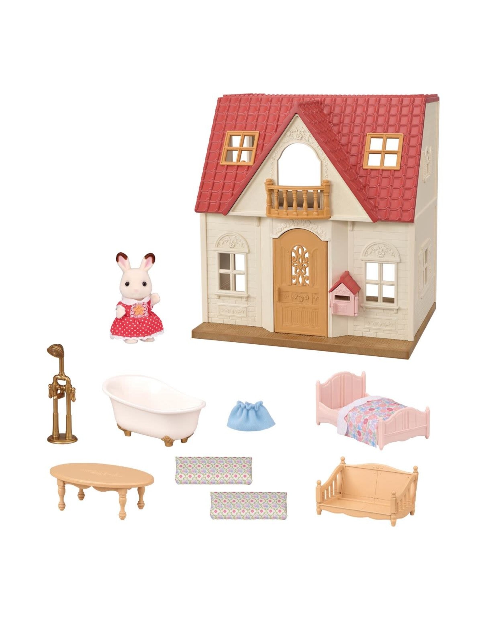 Calico Critters Red Roof Cozy Cottage Starter Home