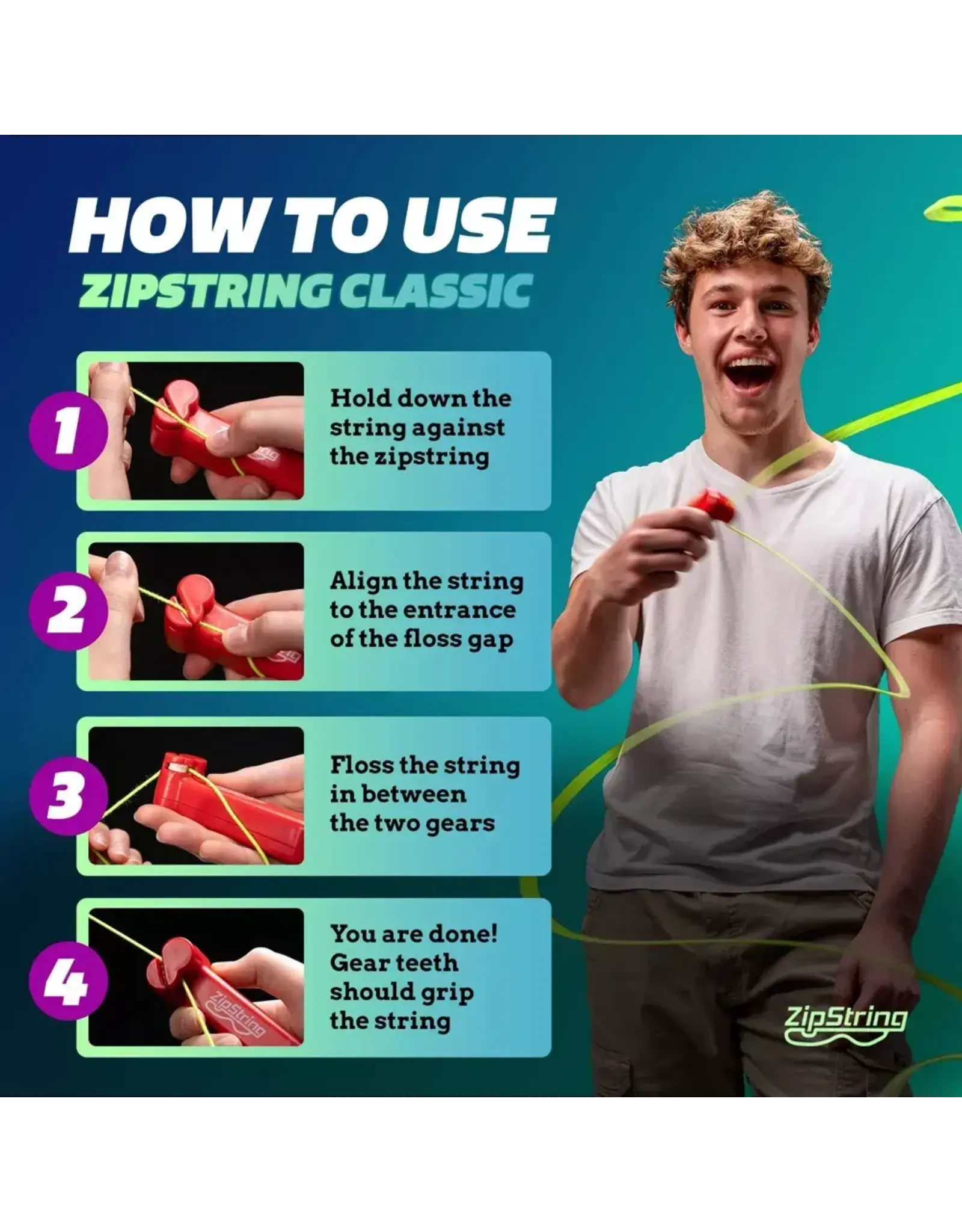 ZipString Blue
