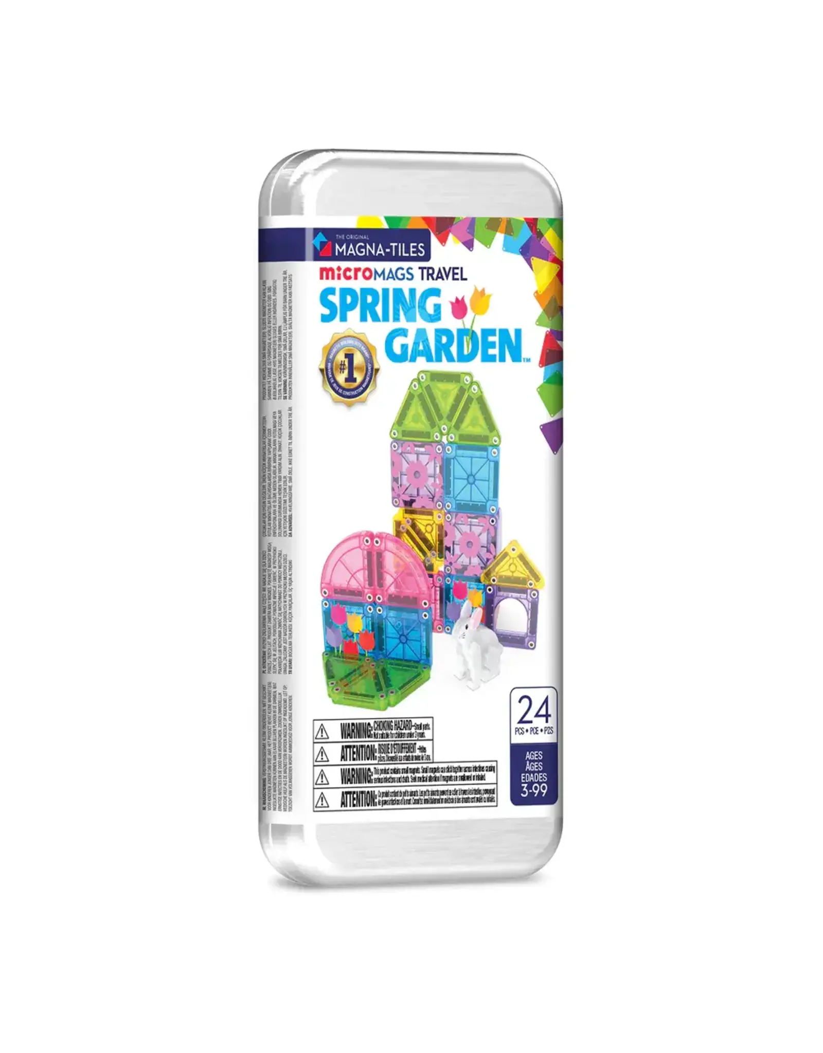 Magna-Tiles microMAGS Spring Garden Travel Set 24pcs