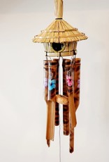 Wooden Bird House Chime Painted