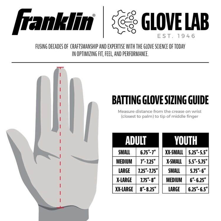 FRANKLIN FRANKLIN CFX PRO CHROME GANTS DE FRAPPEUR ADULTE ORANGE