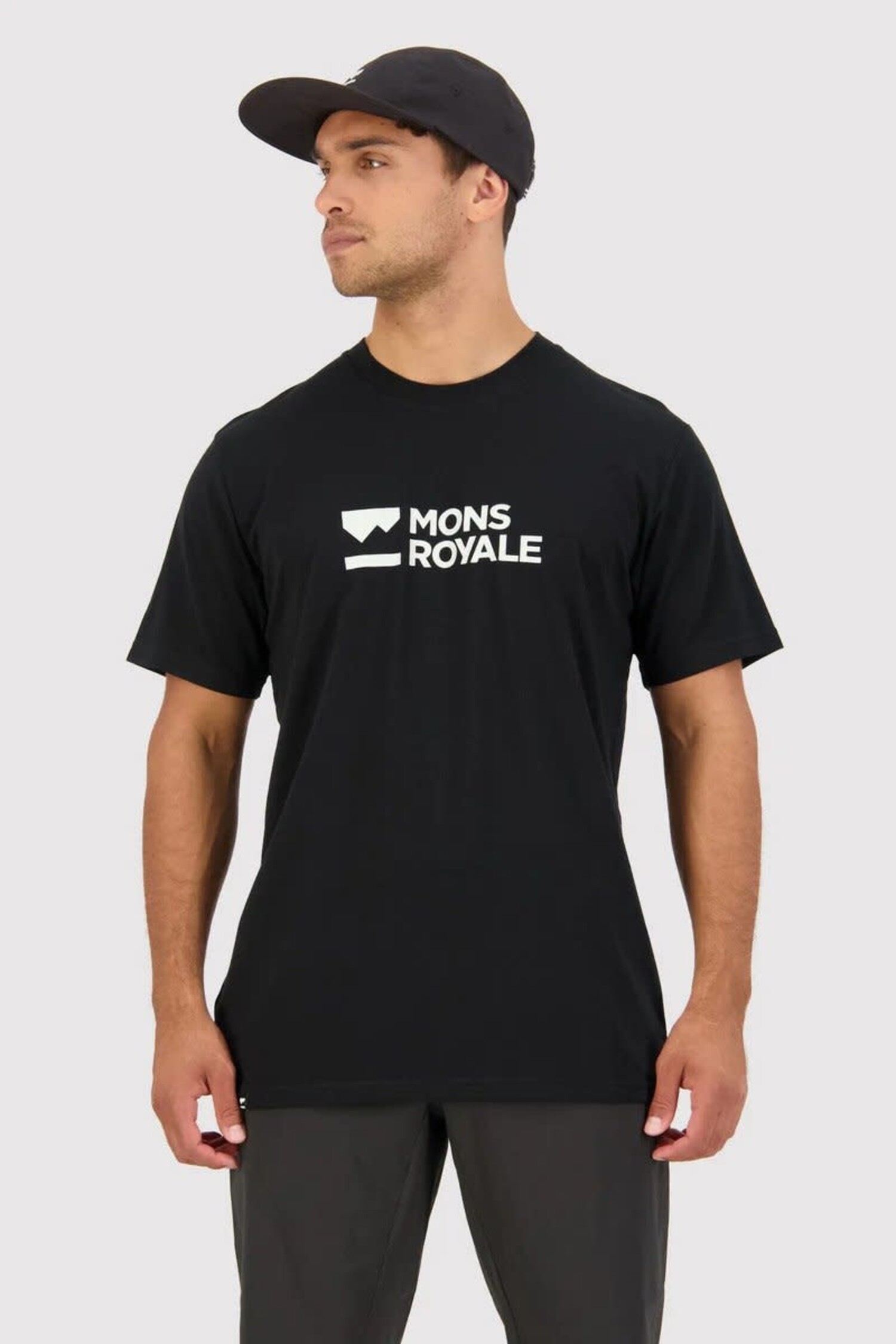 MONS ROYALE t-shirt ICON noir homme - La boutique Rover Sports