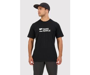 MONS ROYALE t-shirt ICON noir homme - La boutique Rover Sports