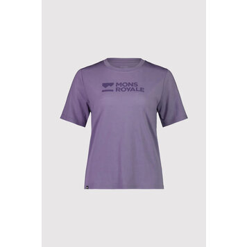MONS ROYALE MONS ROYALE ICON MERINO AIR-CON RELAXED TEE FEMMES VIOLET