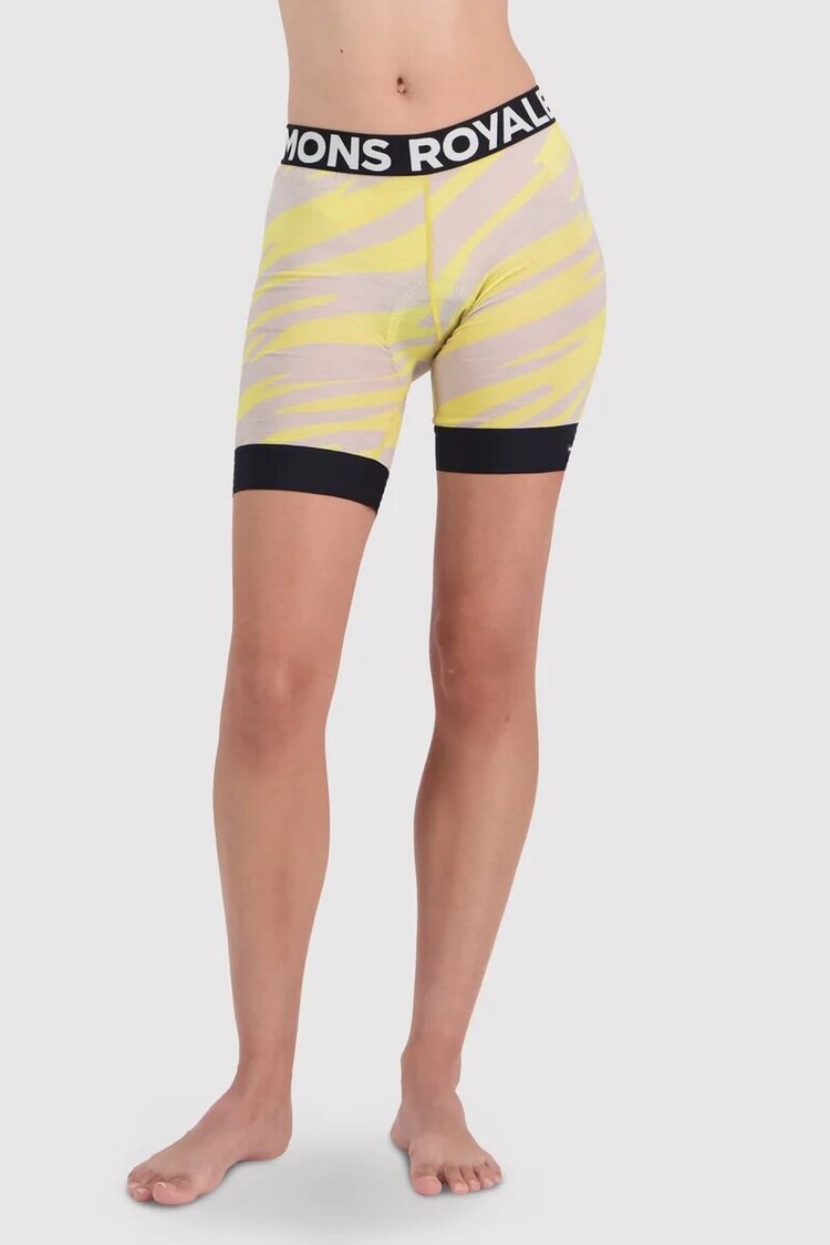 MONS ROYALE MONS ROYALE ENDURO MERINO AIR-CON MTB LINER LIME CAMO FEMMES