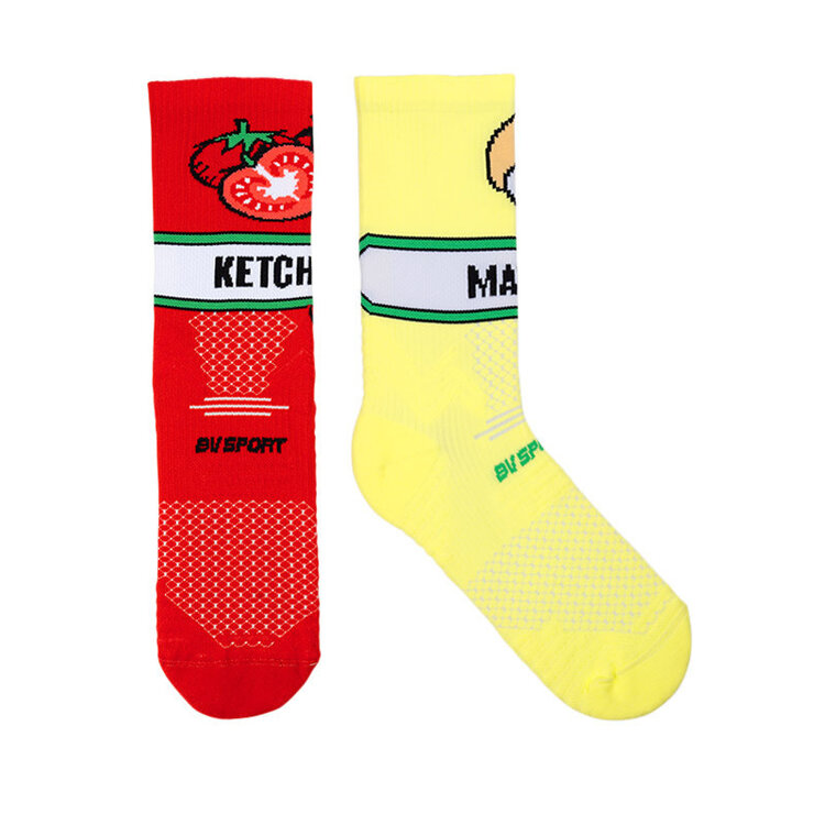 BVSPORT BVSPORT BAS COLLECTION NUTRISOCKS TRAIL KETCHUP/MAYO