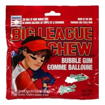 BIG LEAGUE CHEW BIG LEAGUE CHEW GOMME BALLOUNE SAVEUR FRAISE